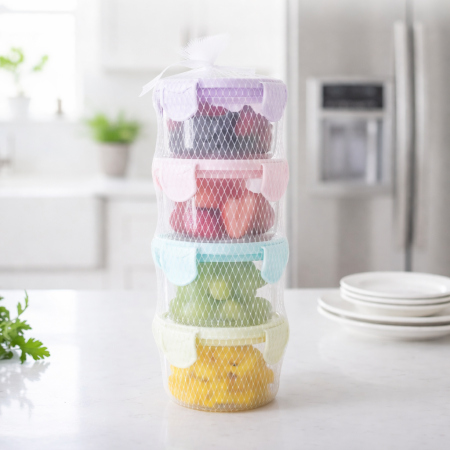 طقم حافظات طعام ٤ قطع