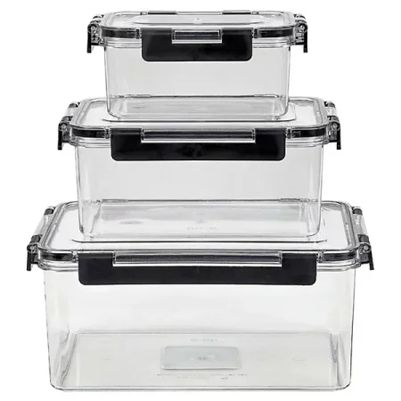 طقم حافظات طعام اكريليك ٣ قطع