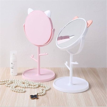 مرآة مكياج بتصميم راس قطة