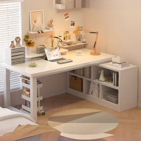 مكتب زاوية بتصميم عصري وعملي