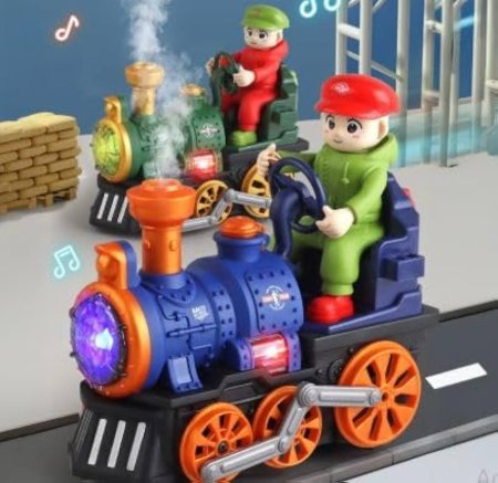 قطار بخاري كهربائي للاطفال