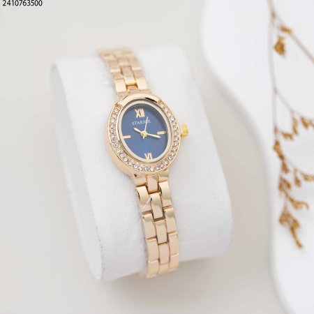 ساعة نسائي شكل بيضاوي خفيف زركون starjoe