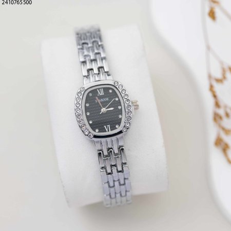 ساعة نسائية مربعة بدون ارقام starjoe