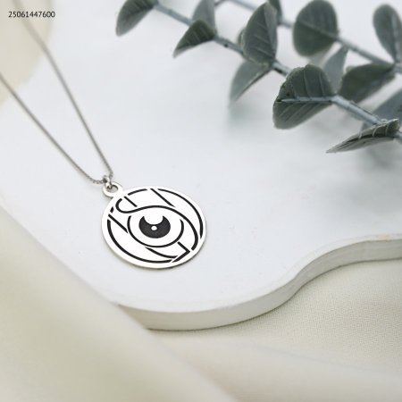 سنسال تفصيل دائري فضة 925 (حفر شعار )