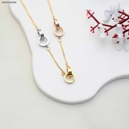 سنسال ماركة مكس ثلاث قطع كل قطعه عبارة عن حلقتين متداخلات