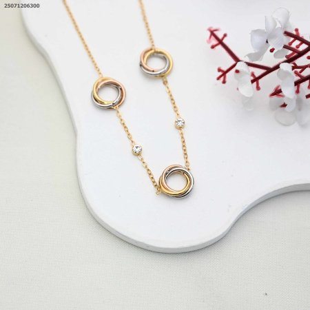 سنسال ماركة مكس ثلاث قطع كل قطعه عبارة عن حلقتين متداخلات