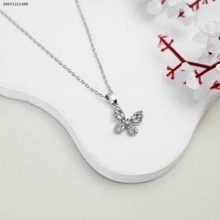 سنسال أنيق شكل فراشة من الزركون