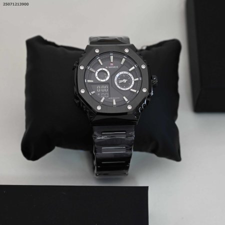 ساعة رجالي أنيقة شكل سداسي مع ذراع معدن