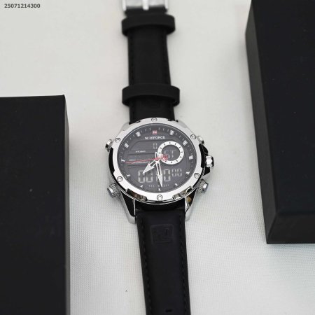 ساعة رجالي أنيقة مع ذراع جلد