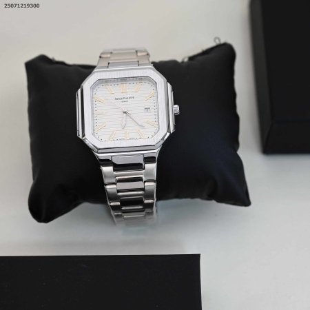 ساعة رجالي سداسية الشكل مع ذراع معدن