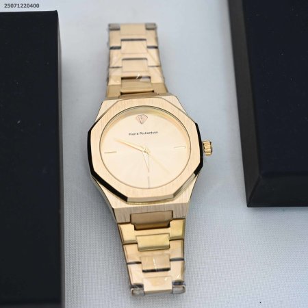 ساعة رجالي سداسية الشكل مع ذراع معدن