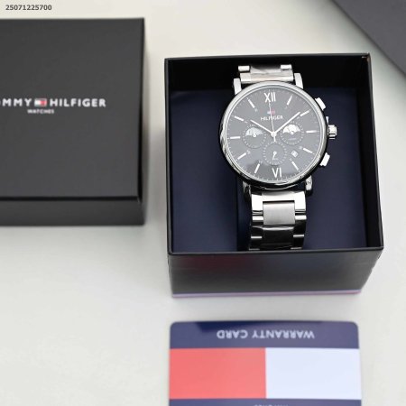 ساعه رجالي شكل دائرة مع حزام معدني