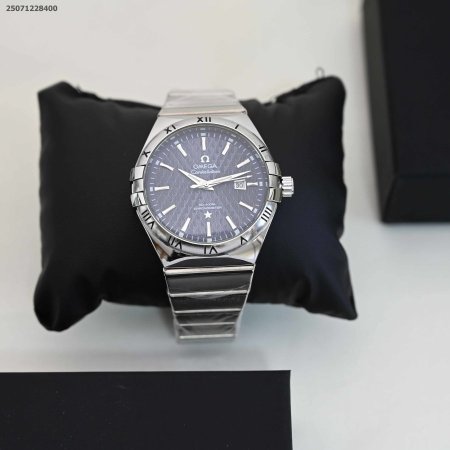 ساعة دائري رجالي مع حزام معدني