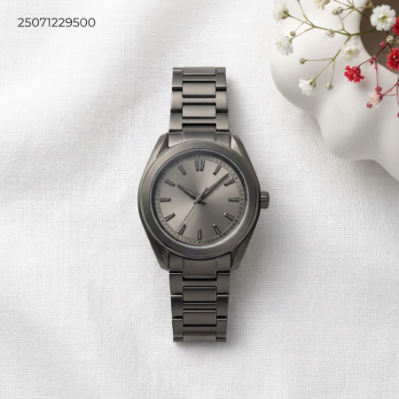 ساعة رجالي مع ذراع معدني