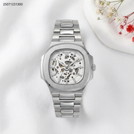 ساعة رجالي مع ذراع معدني