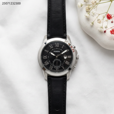 ساعة رجالي مع ذراع جلد