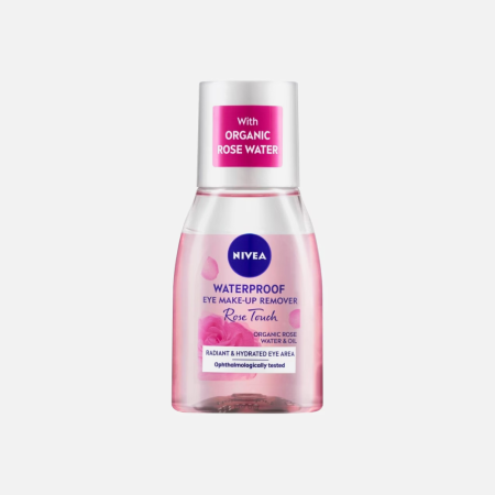 مزيل مكياج العيون المقاوم للماء من نيفيا، وتحديدًا مجموعة Nivea Rose Touch