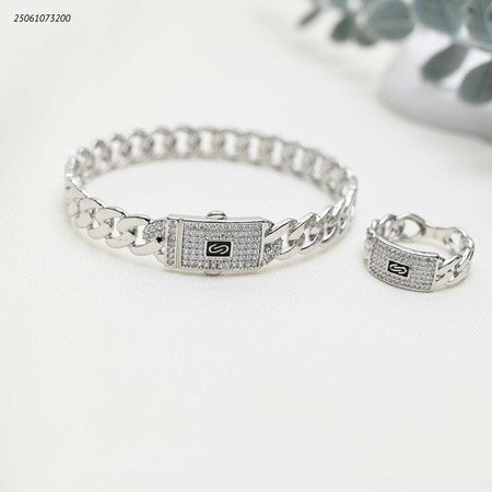 طقم اسوارة و خاتم شكل سلسلة