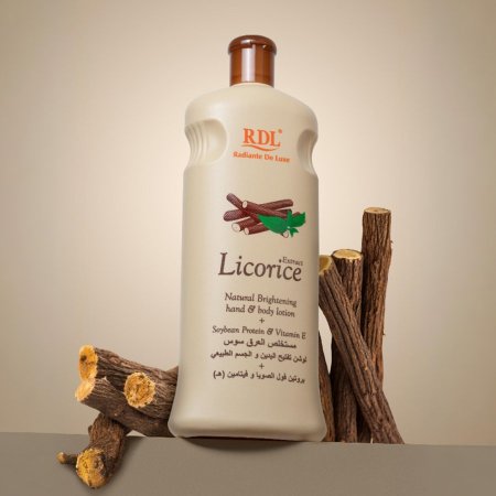 لوشن اليد والجسم بخلاصة عرق السوس 600 مل من ماركة RDL