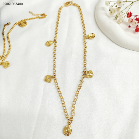 سنسال مع حلقات متدلية شكل ورد