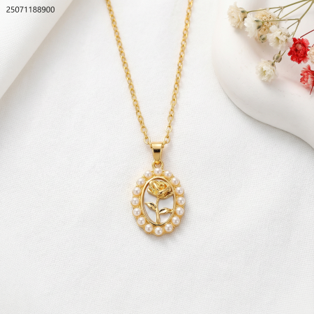 سنسال بيضاوي مع اطار زركون