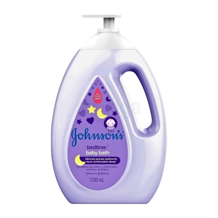 سائل استحمام جونسون للأطفال وقت النوم (Johnson's Bedtime Baby Bath) بحجم 1 لتر