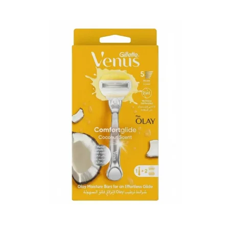 شفرة فينوس 2 رؤوس 5 شفرات اصفر Gill Comfort Coconut