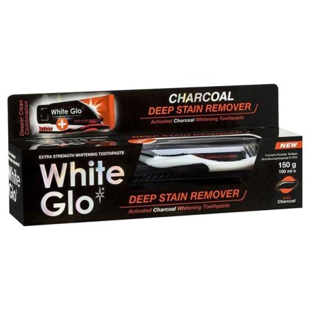 وایت جلو معجون اسنان 150 غم وفرشاة بقع عنيدة WHITEGLO