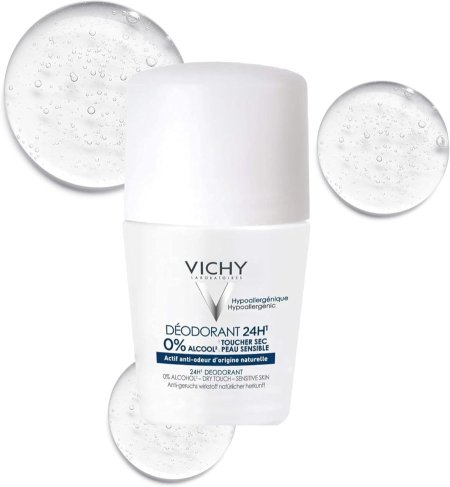 مزيل عرق فيتشي رول تاتش 24 ساعة 50 مل دراي Vichy