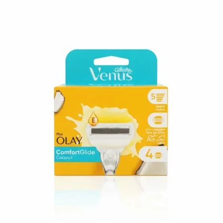 رؤوس شفرات جيليت فيوجن 4 قطع كريمي Gillette Olay