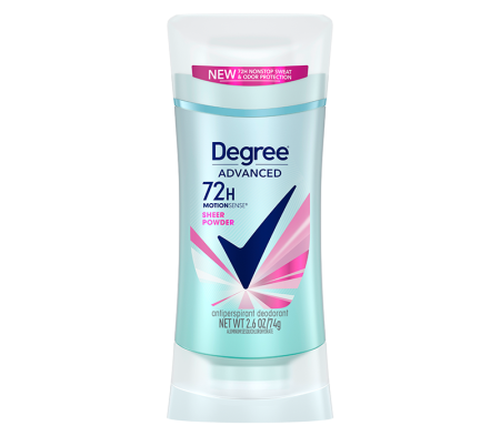 دجري مزيل عرق ستيك DEGREE نسائي SHEER POWDER -74GR