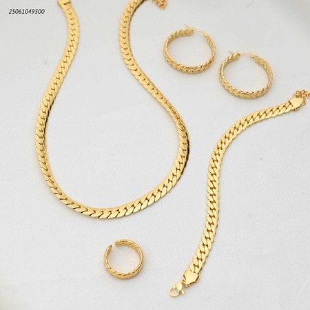 طقم جنزير اسوارة و سنسال و خاتم و حلق