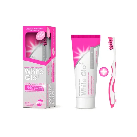 وایت جلو معجون اسنان 150 غم وفرشاة WHITEGLO MICELLAR