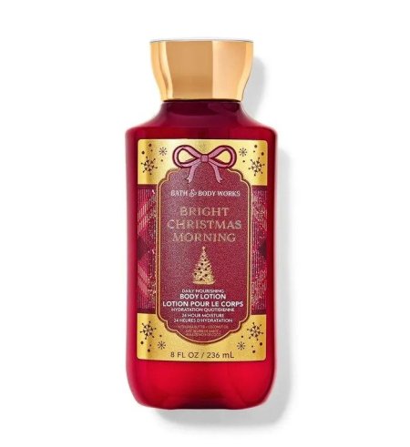 لوشن للجسم برائحة "برايت كريسمس مورنينج" (Bright Christmas Morning) من علامة Bath & Body Works التجارية