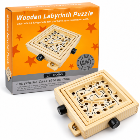 لعبة متاهة خشبية (Wooden Labyrinth Puzzle)