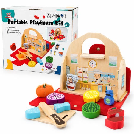 مطبخ الخشب المحمول Portable Playhouse Kit