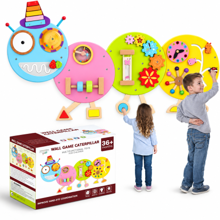 لعبة الحائط على شكل دودة Wall game caterpillar
