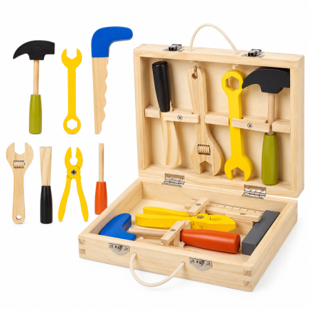صندوق ادوات خشبية  Wooden tool box