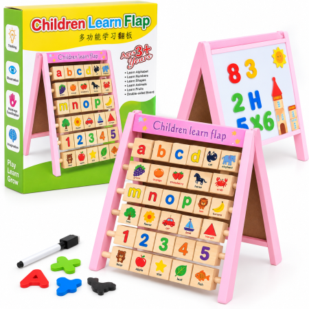 لعبة خشبية متعددة الوظايف Children learn flap