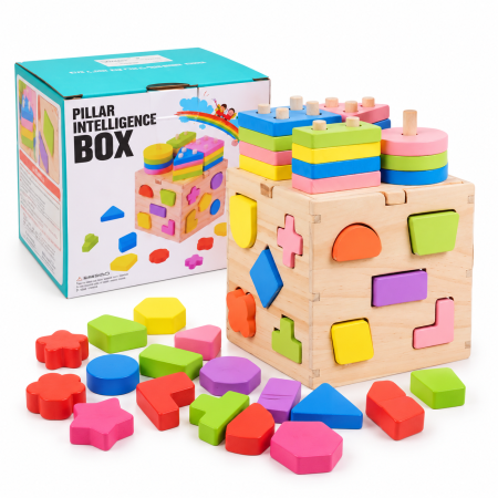 صندوق الذكاء الخشبي Pillar Intelligence Box