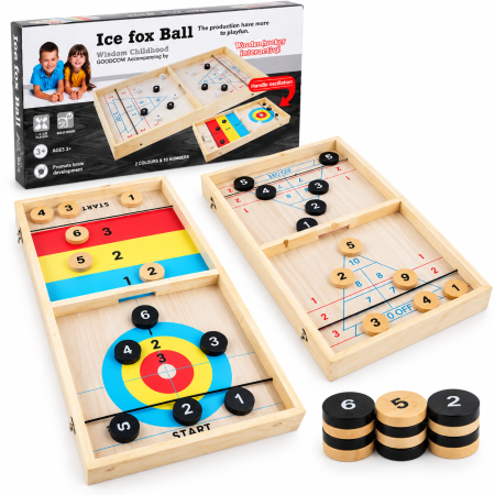 لعبة طاولة خشبية مزدوجة الجوانب Ice fox Ball