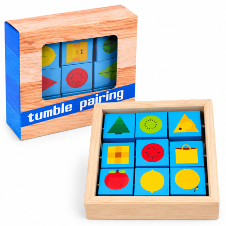 لعبة إيجاد الازواج الخشبية Tumble pairing