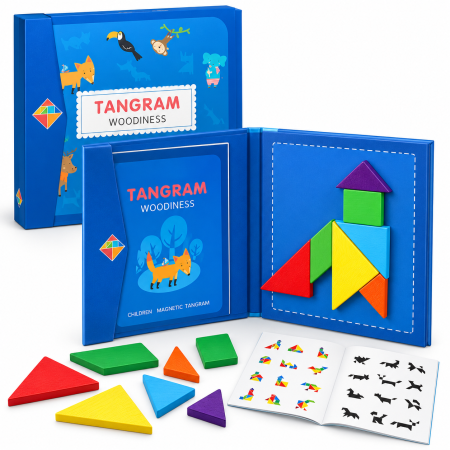 مجموعة الغاز تانجرام خشبية Tangram woodiness