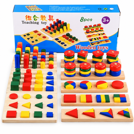 مجموعة منتسوري المكون من 8 قطع Teaching Toy